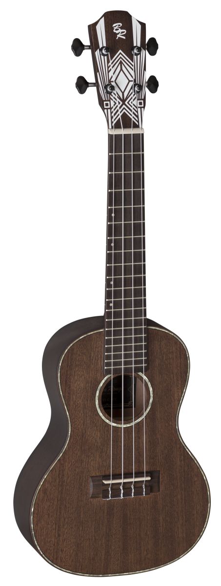 Konzert Ukulele Dunkles Mahagoni (screwed charocoal) mit Zubehör