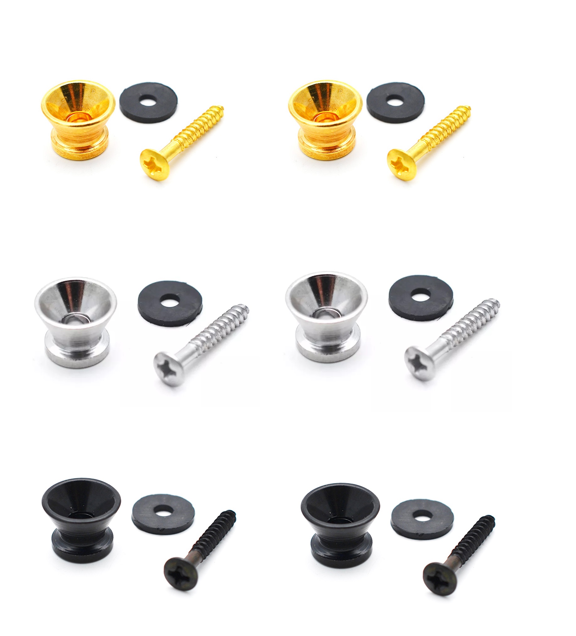 Gurtpins - Gurthalteknöpfe - 6 Stück