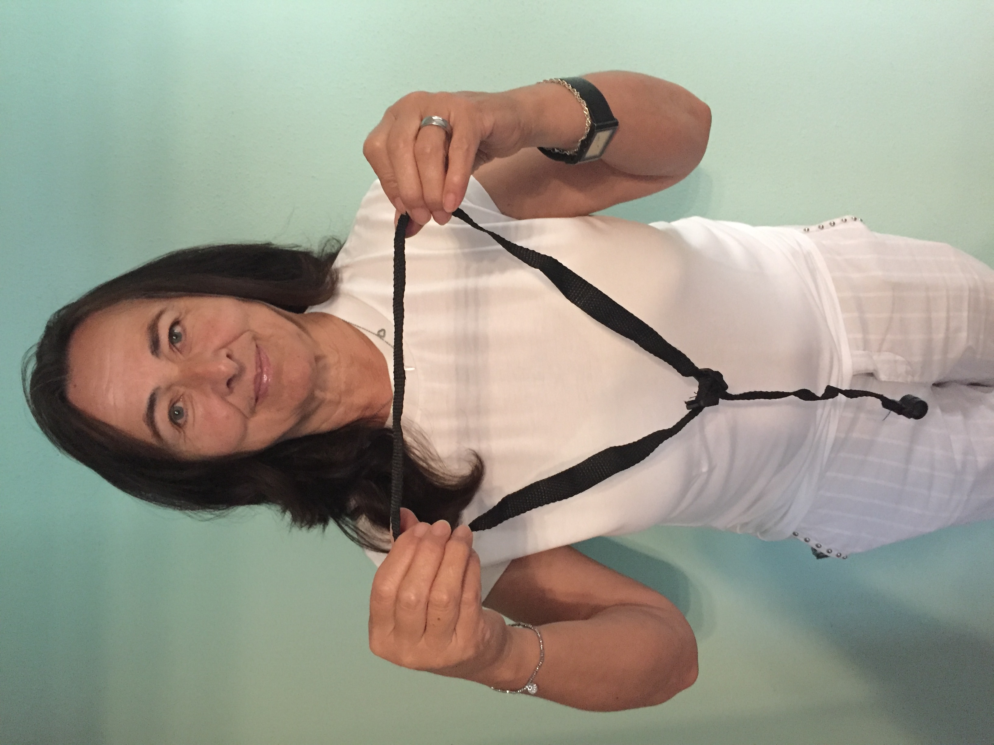 3 x Ukulele Gurt schwarz zum Einhängen am Schallloch