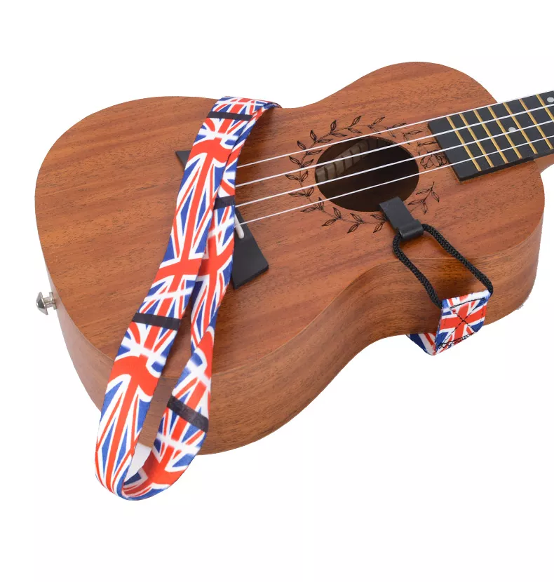 Ukulele Gurt British - zum Einhängen am Schallloch