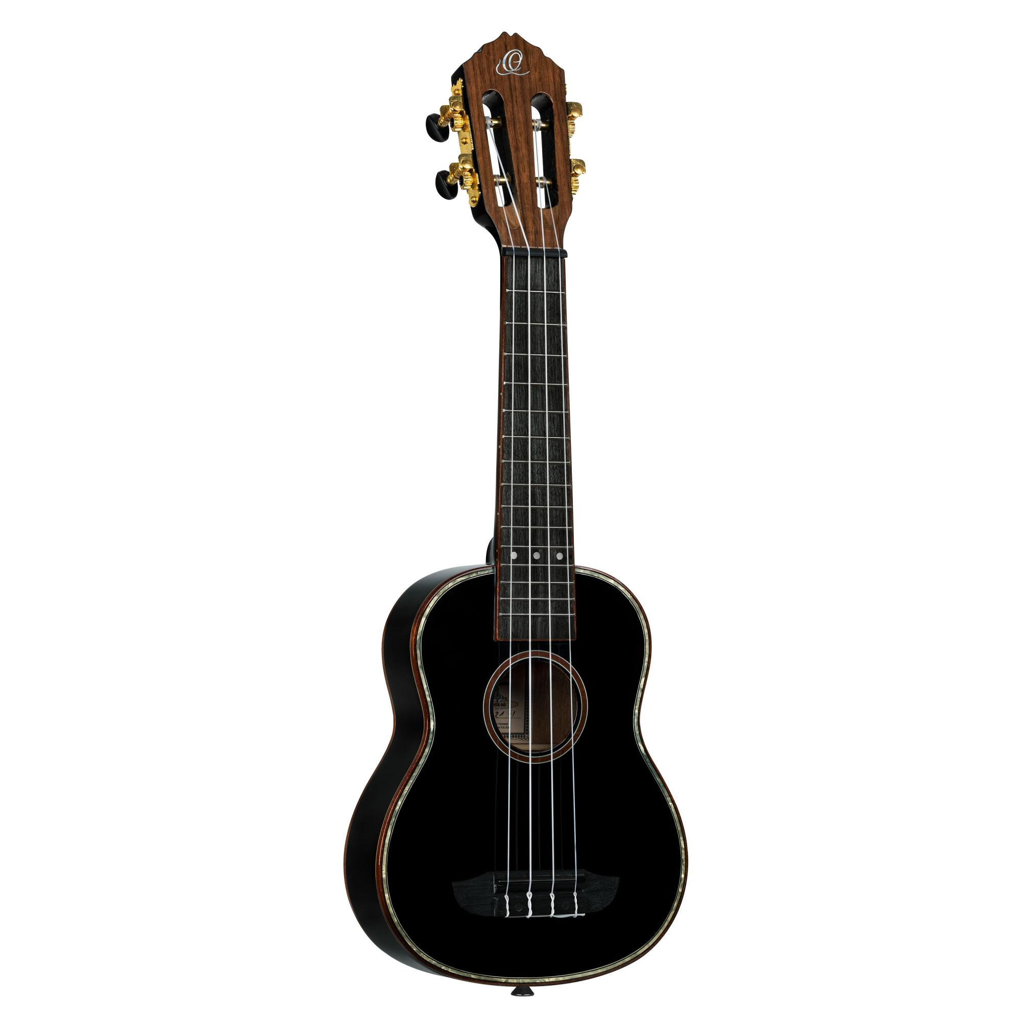 Sopran Ukulele 21" Ortega schwarz mit GigBag-Stimmgerät + Plektren Sopran Ukulele 21" Ortega schwarz mit GigBag-Stimmgerät + Plektren