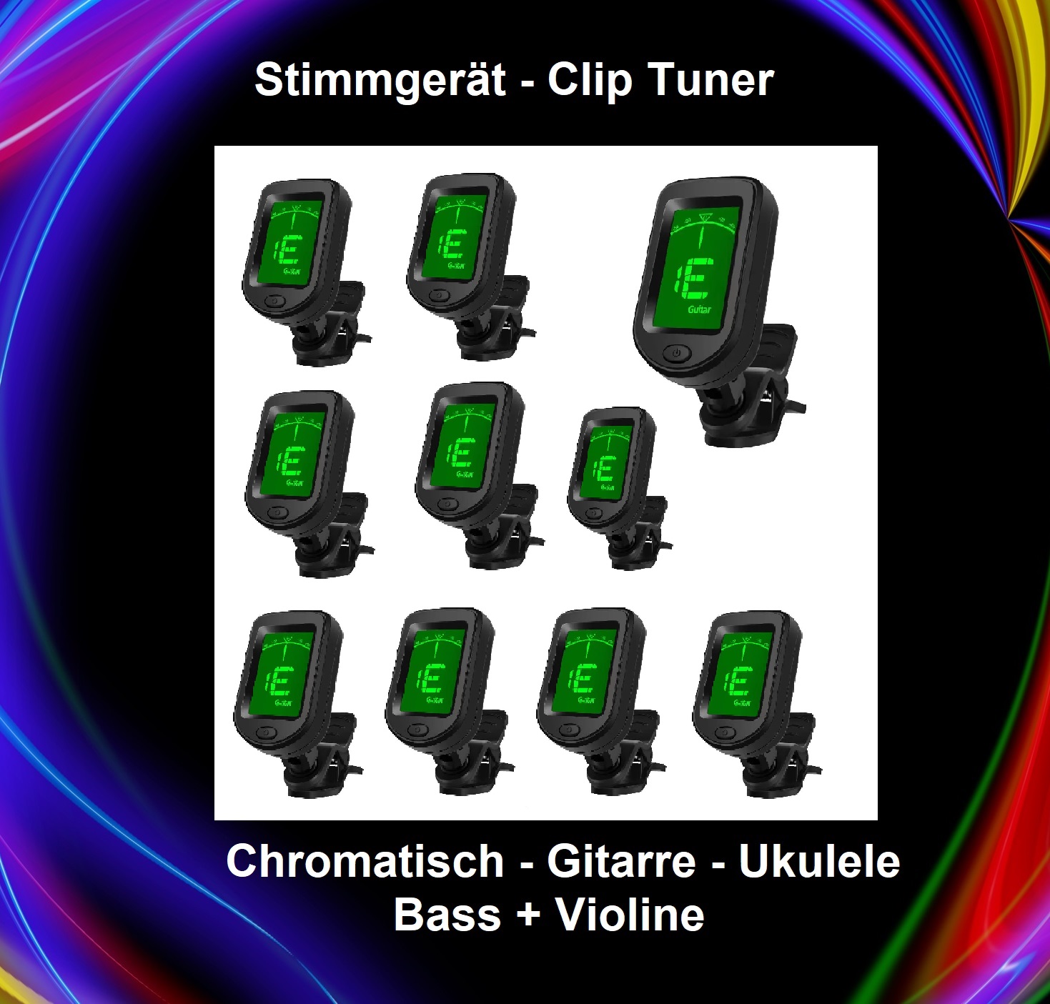 10 x Clip Tuner - Stimmgerät - Sonderpreis 10 x Clip Tuner - Stimmgerät - Sonderpreis