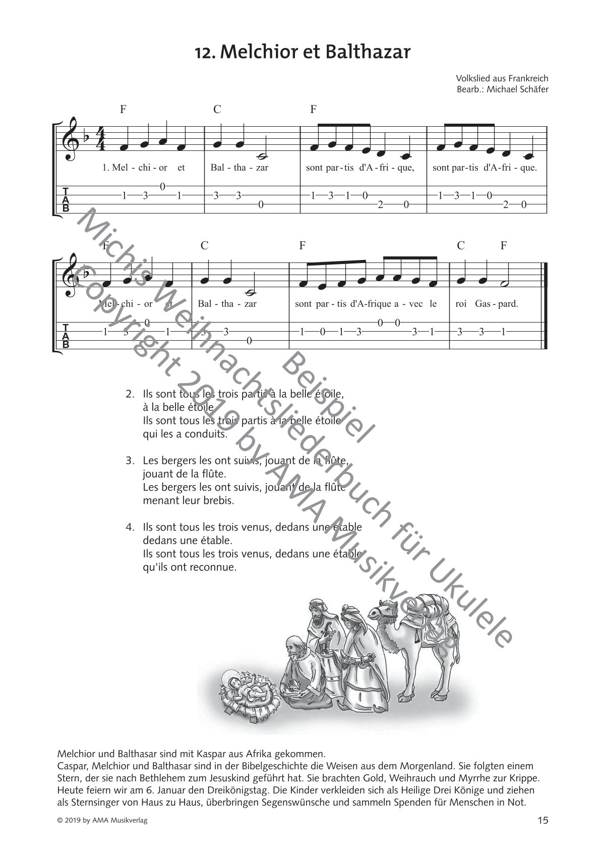 Weihnachtsliederbuch für Ukulele 33 deutsche und internationale