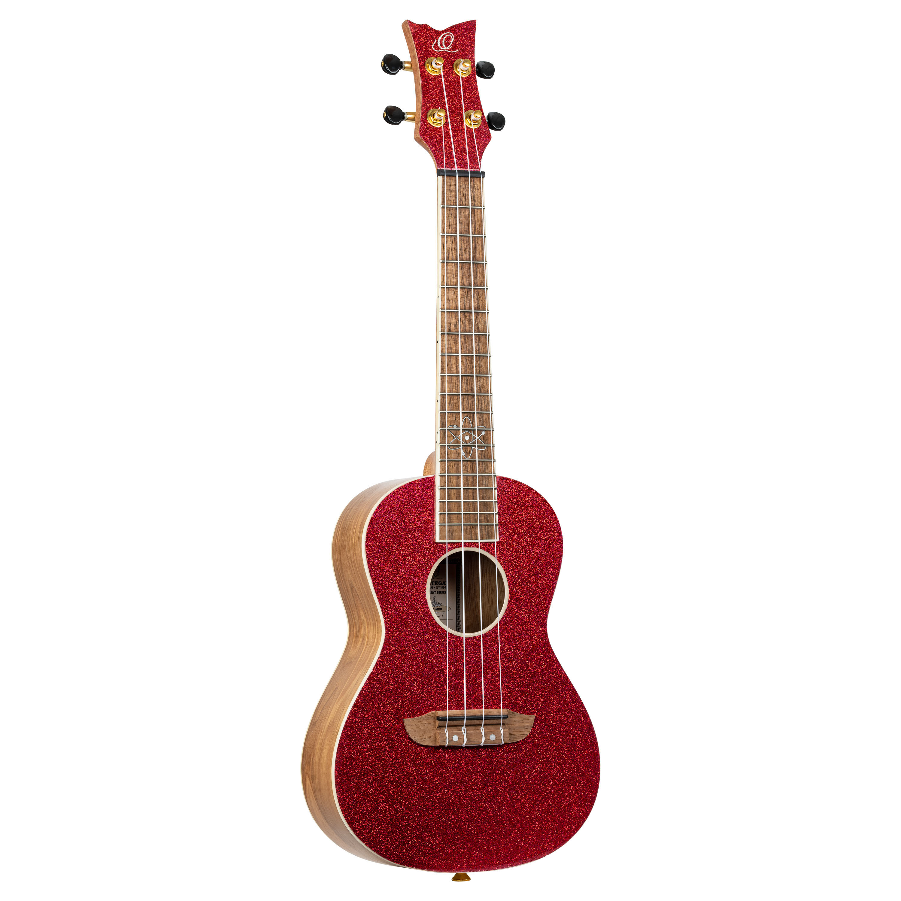 Ortega Konzert Ukulele metallic Rot mit Gigbag und Zubehör zum Sonderpreis