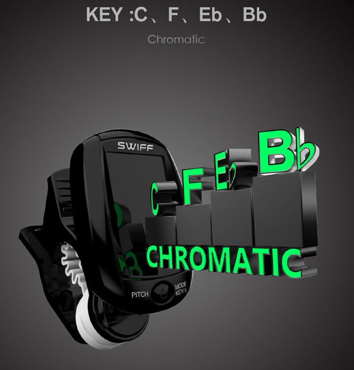 Stimmgerät Clip Tuner mit Color Display - Vibration + Micro Stimmgerät Clip Tuner mit Color Display - Vibration + Micro