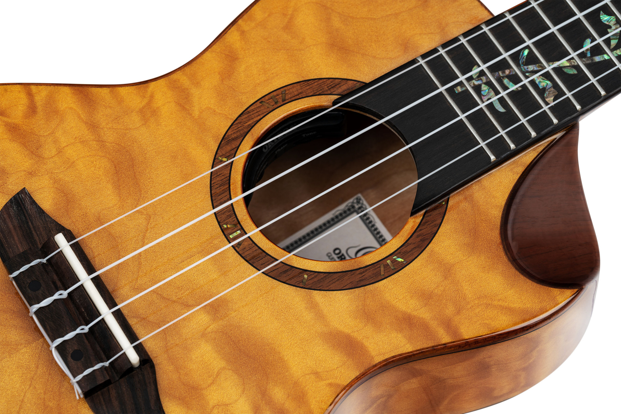 Ortega Elite Konzert Ukulele Wölkchenahorn mit Tonabnehmer + Elite Gig Bag Ortega Elite Konzert Ukulele Wölkchenahorn mit Tonabnehmer + Elite Gig Bag