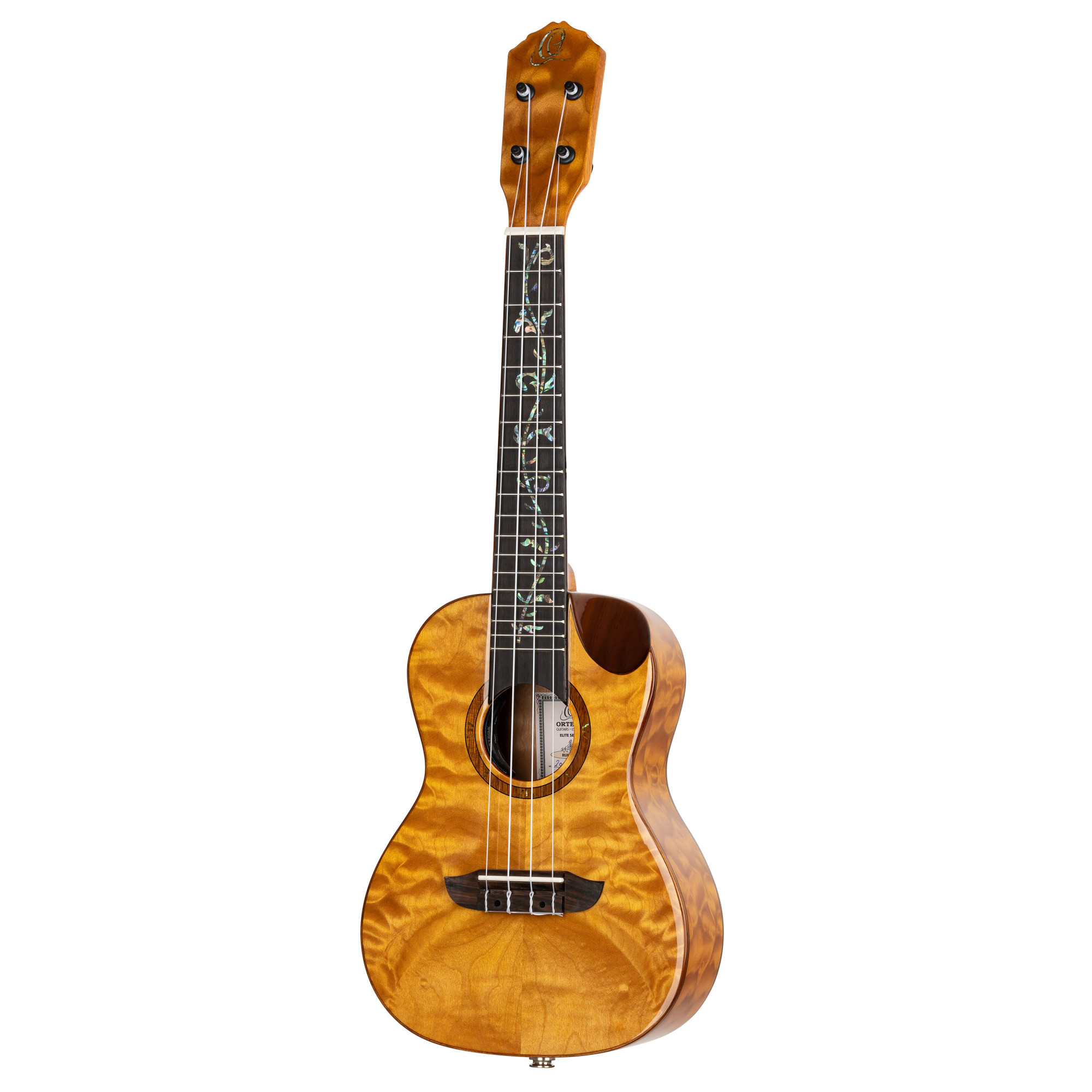 Ortega Elite Konzert Ukulele Wölkchenahorn mit Tonabnehmer + Elite Gig Bag Ortega Elite Konzert Ukulele Wölkchenahorn mit Tonabnehmer + Elite Gig Bag