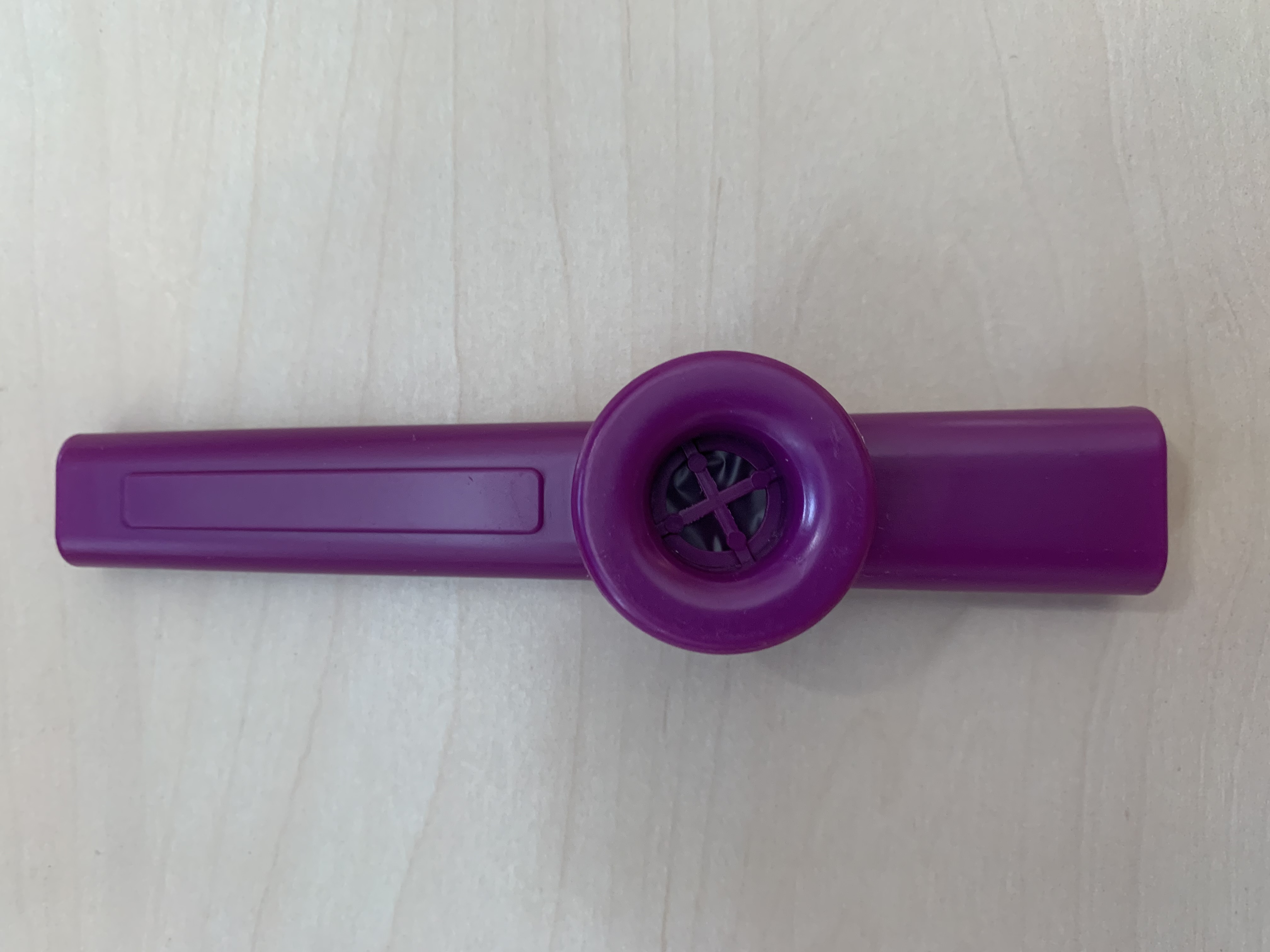 5 x Kazoo aus Kunststoff in: Grün-Gelb-Rot-Blau-Lila