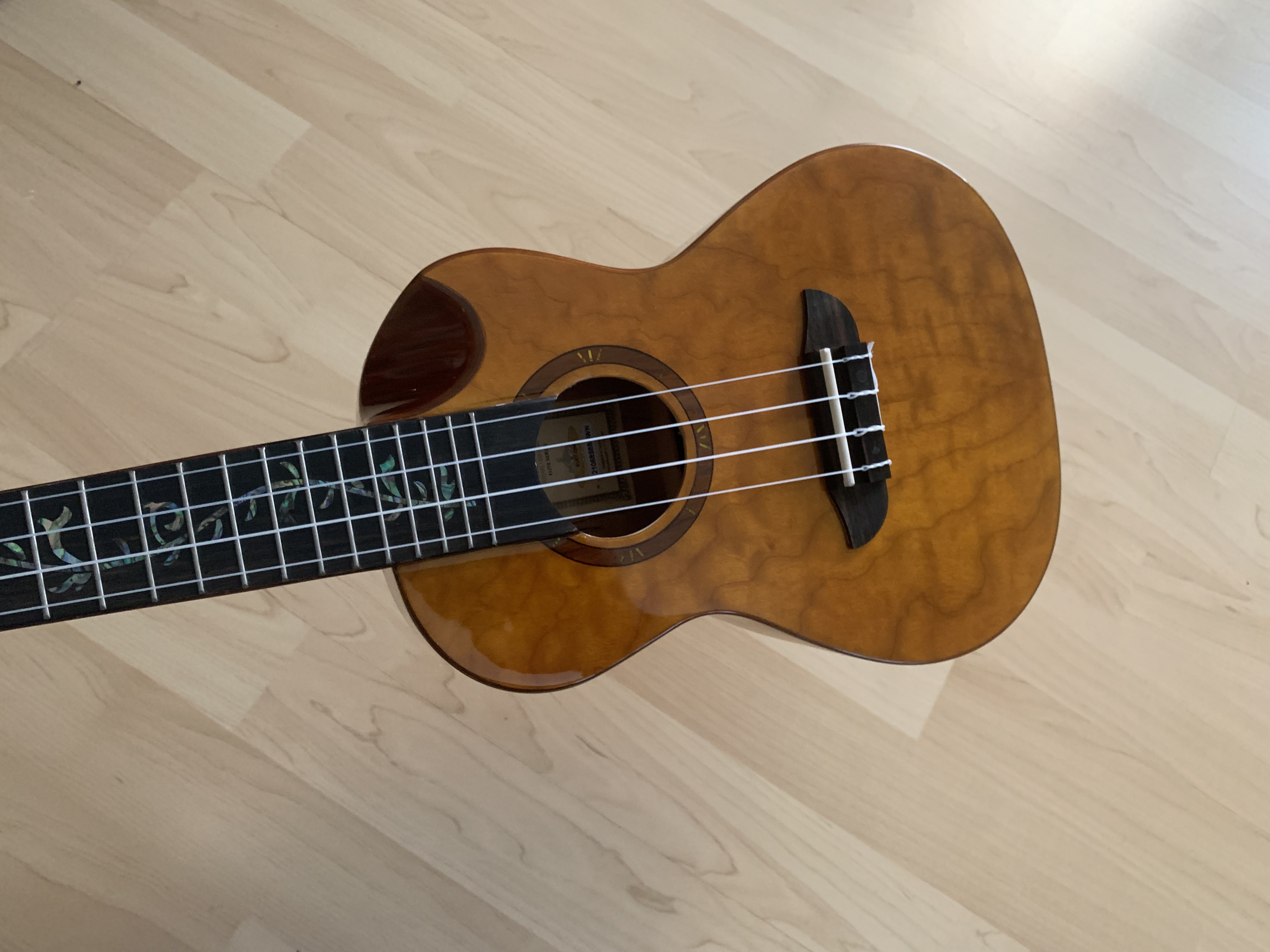 Ortega Elite Konzert Ukulele Wölkchenahorn mit Tonabnehmer + Elite Gig Bag Ortega Elite Konzert Ukulele Wölkchenahorn mit Tonabnehmer + Elite Gig Bag