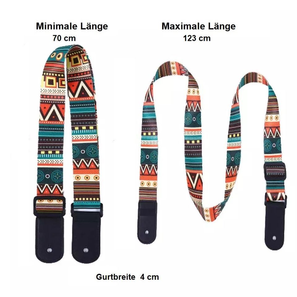 Bauchtasche und Ukulelen Zubehör komplett 12 Teile