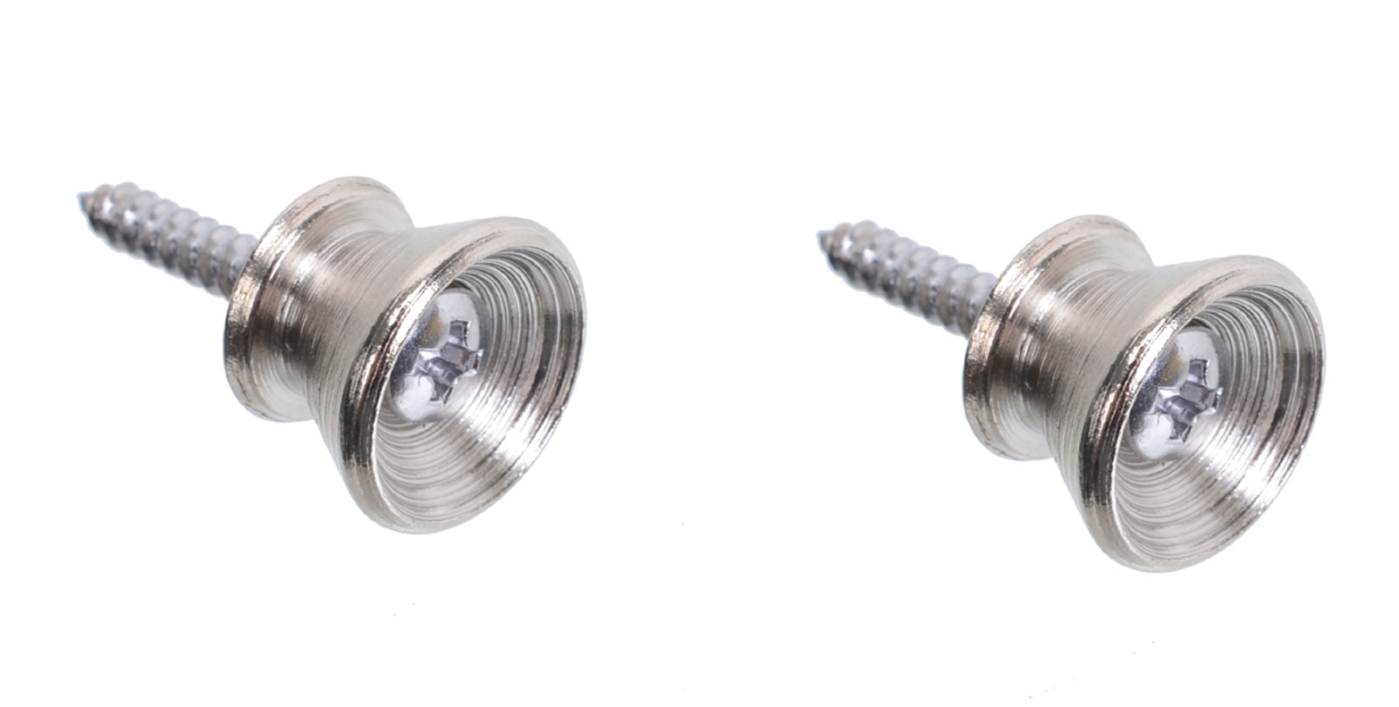 Gurtpins - Gurthalteknöpfe - Verchromt - 2 Stück