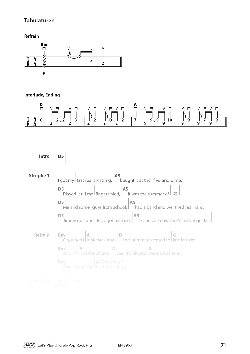 Let´s Play Ukulele - Pop Rock Hits - 40 Tolle Songs für Ukulele - mit 2 CD´s