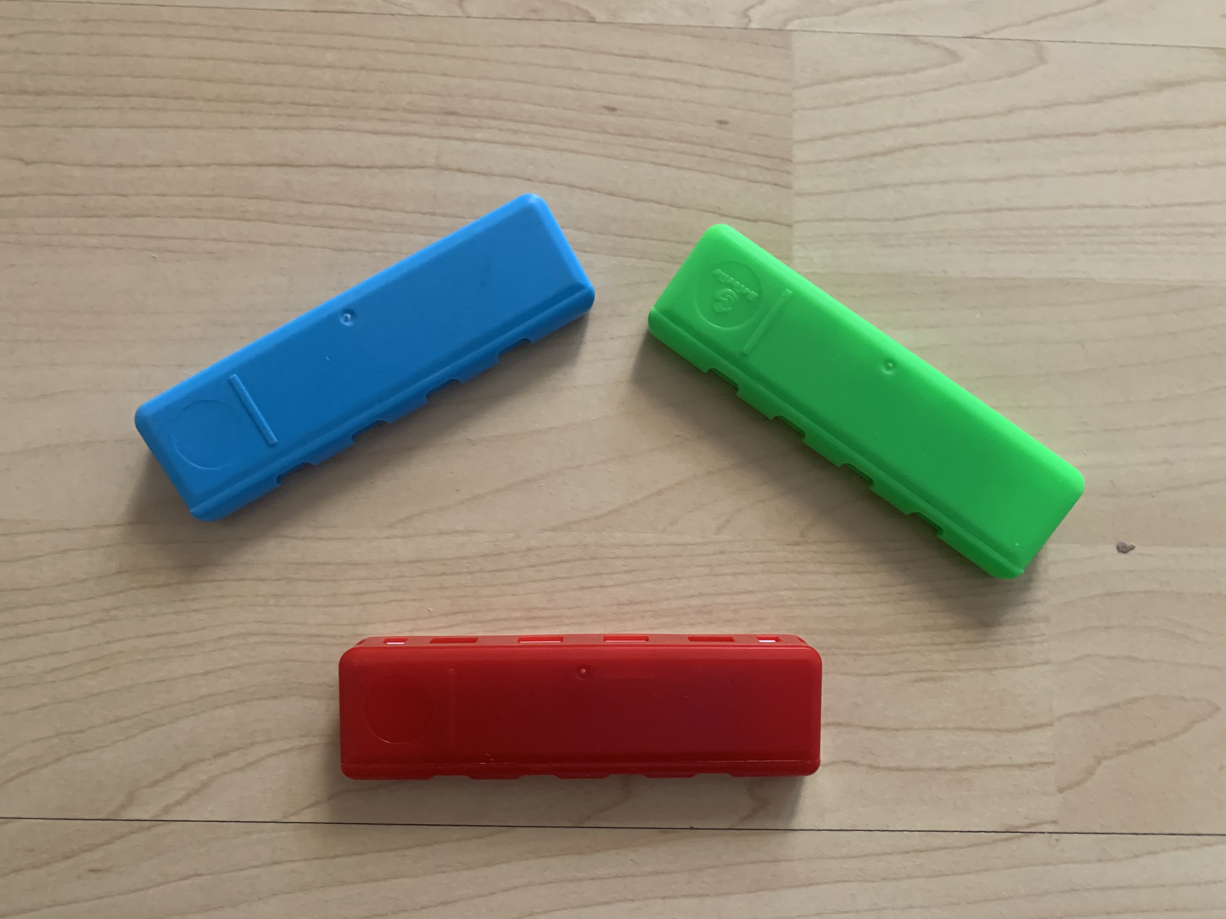 3 x Mundharmonika 4-Loch mit 8 Tönen - Ideal für Anfänger