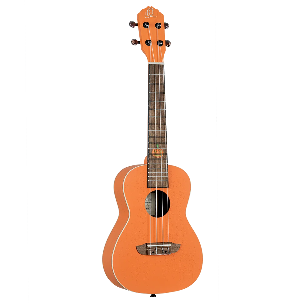 Ortega Konzert Ukulele Halloween mit Gigbag-Gurt-Filzplektren 