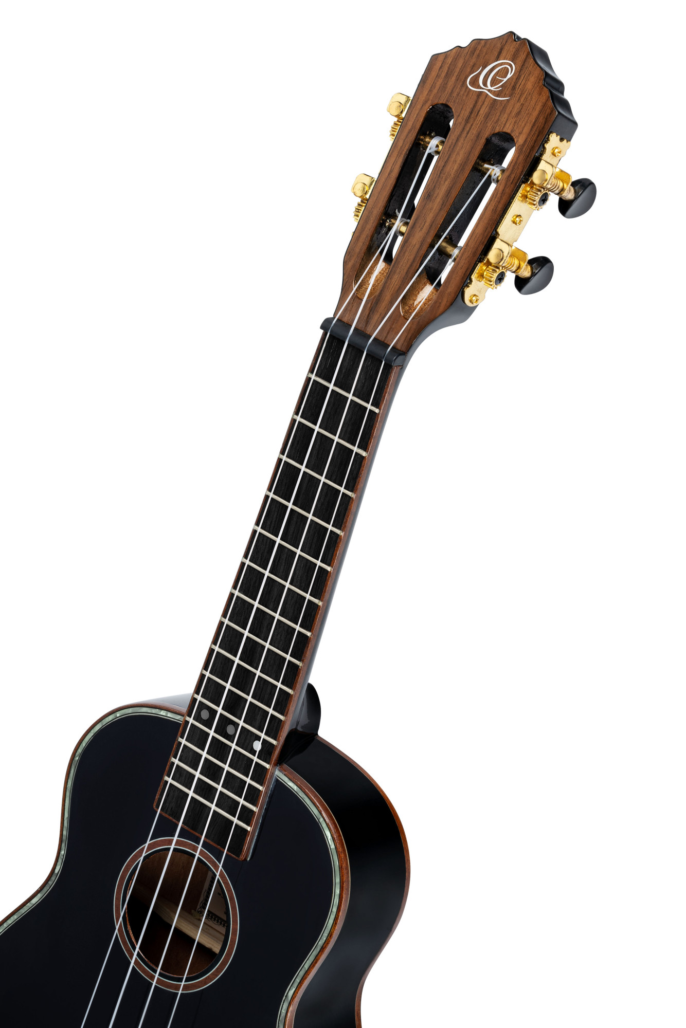 Sopran Ukulele 21" Ortega schwarz mit GigBag-Stimmgerät + Plektren Sopran Ukulele 21" Ortega schwarz mit GigBag-Stimmgerät + Plektren