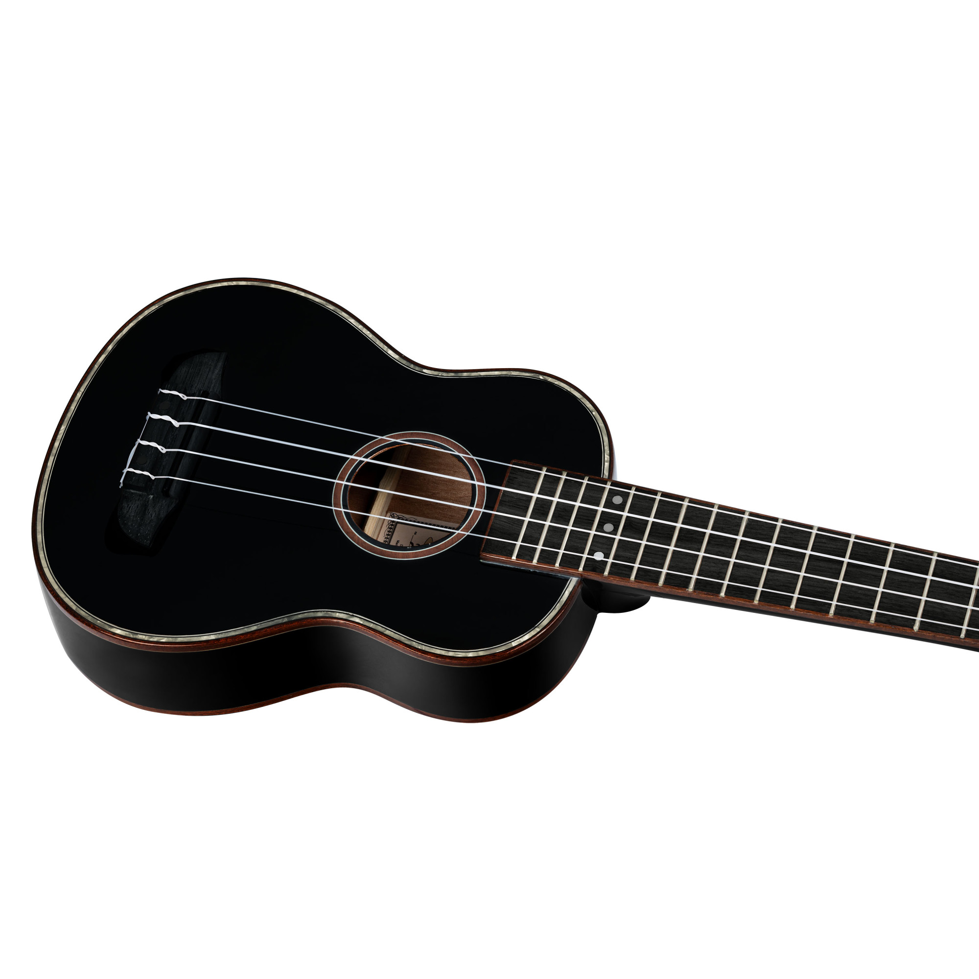 Sopran Ukulele 21" Ortega schwarz mit GigBag-Stimmgerät + Plektren Sopran Ukulele 21" Ortega schwarz mit GigBag-Stimmgerät + Plektren