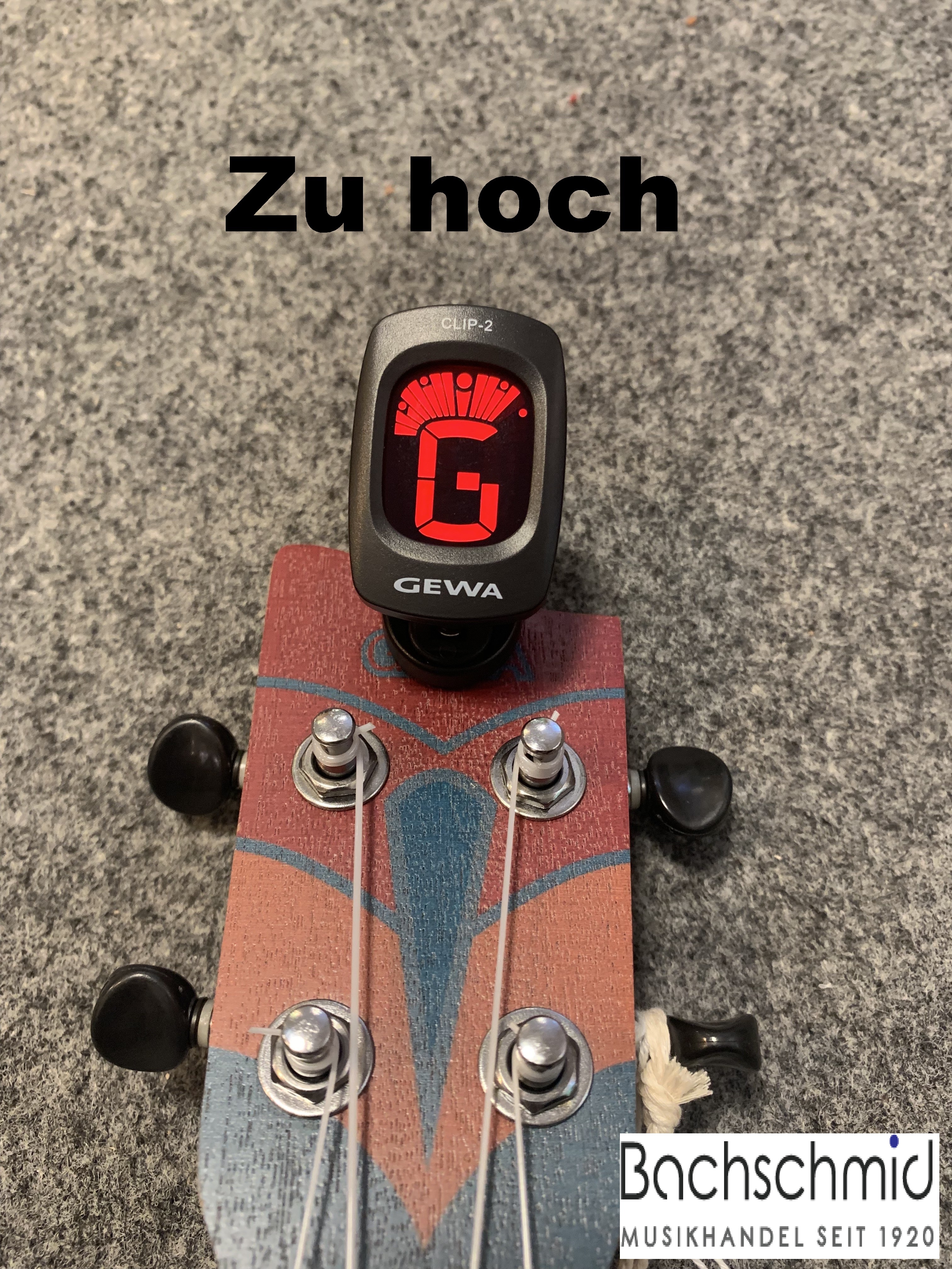 Stimmgerät - Clip Tuner - für alle Saiteninstrumente - schaltet beim Anstecken Automatisch ein