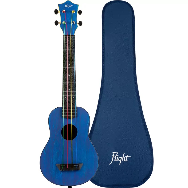 Sopran Ukulele 21"  mit längerem Hals + Zubehör zum Sonderpreis