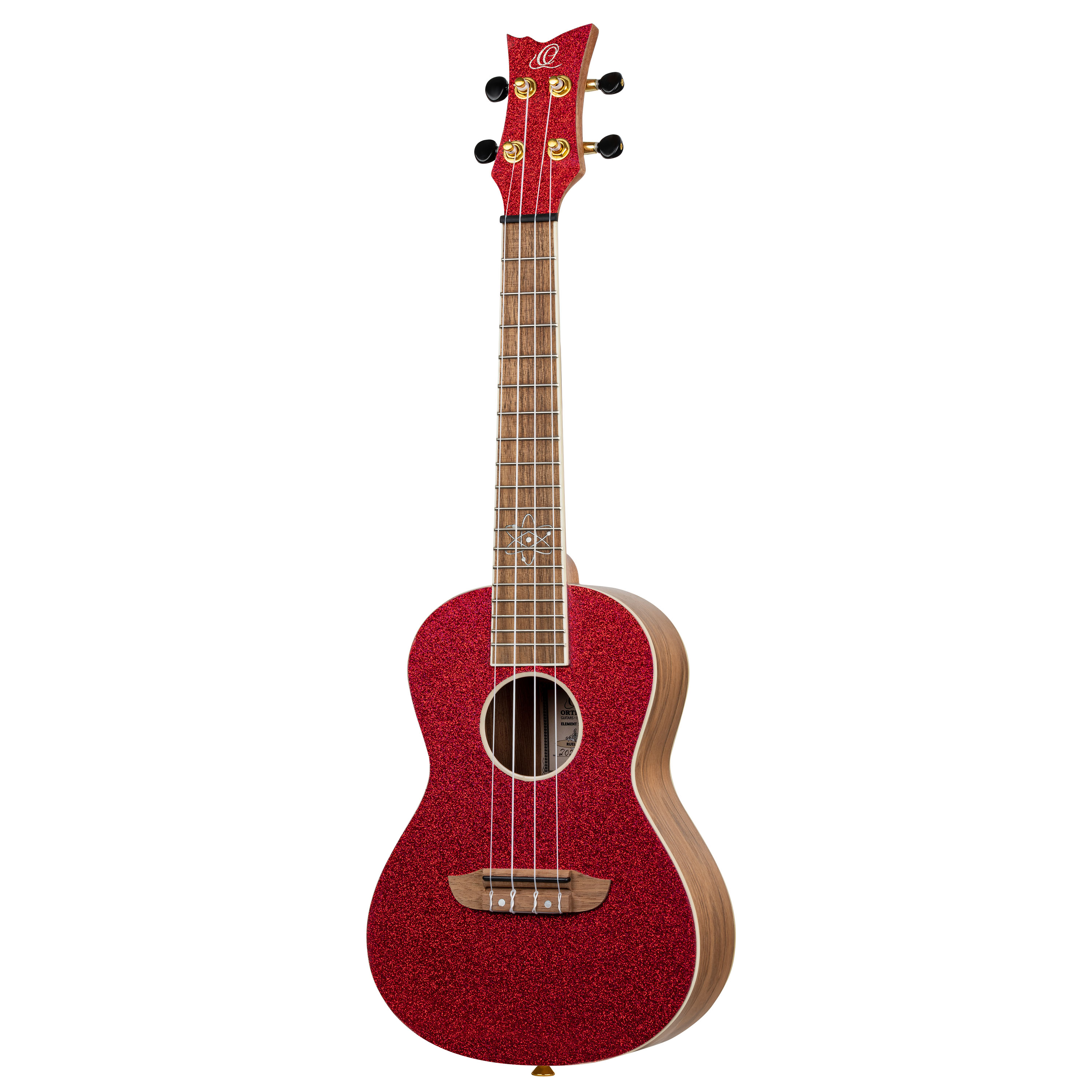 Ortega Konzert Ukulele metallic Rot mit Gigbag und Zubehör zum Sonderpreis