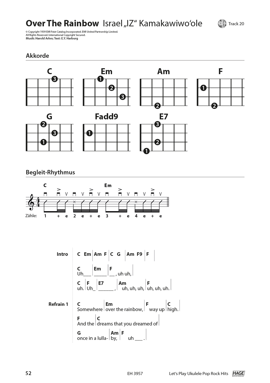 Let´s Play Ukulele - Pop Rock Hits - 40 Tolle Songs für Ukulele - mit 2 CD´s