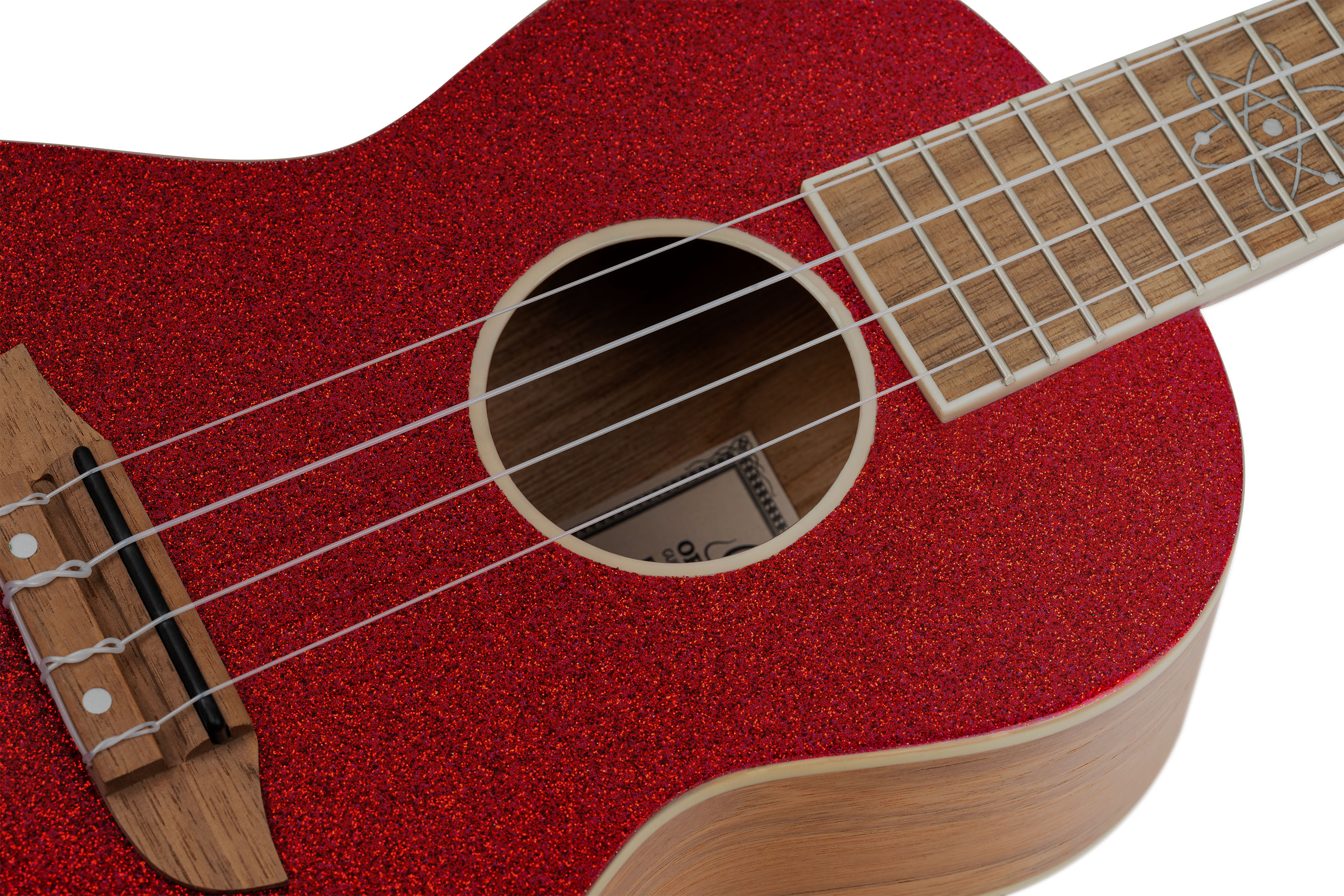 Ortega Konzert Ukulele metallic Rot mit Gigbag und Zubehör zum Sonderpreis