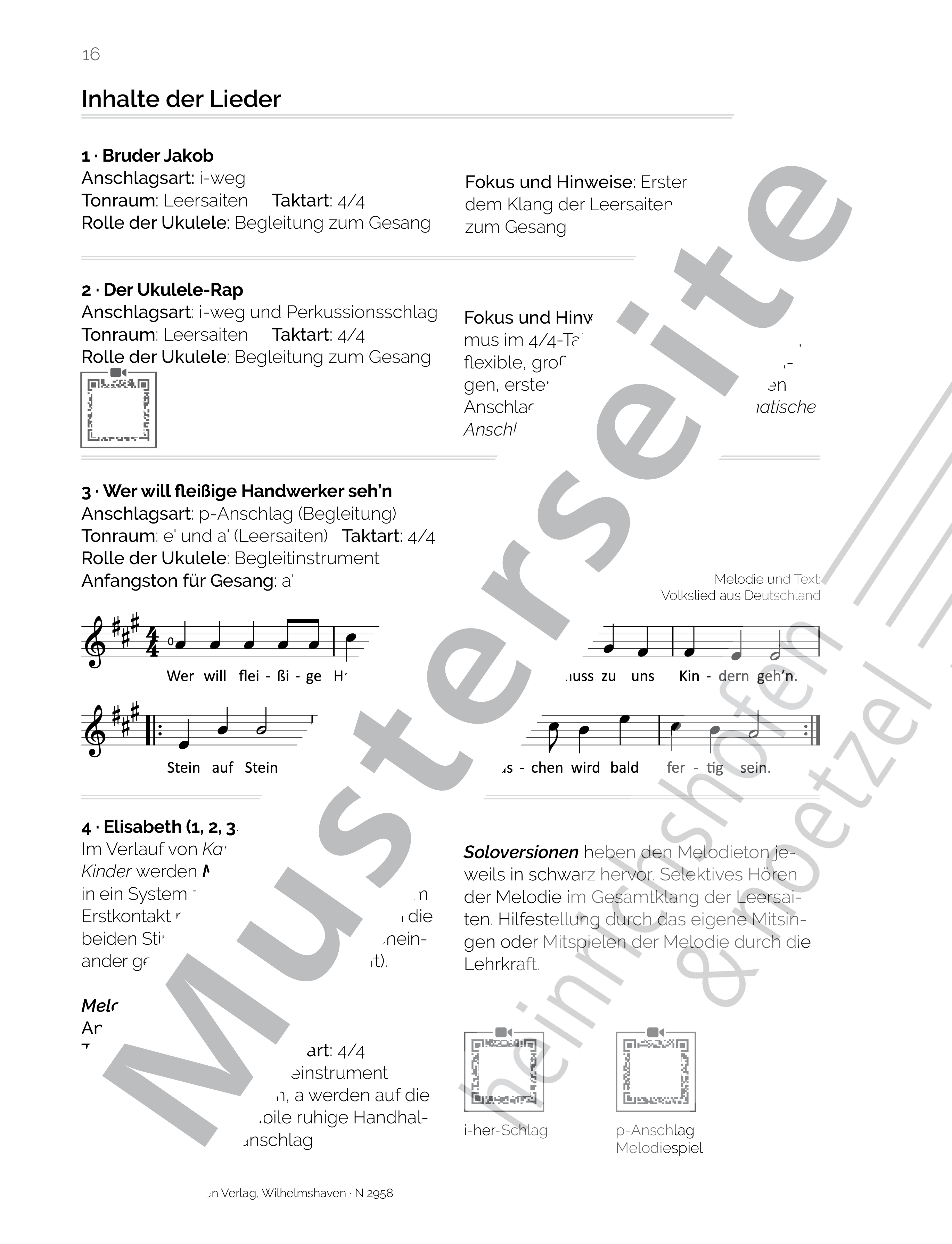 Leitfaden für Lehrkräfte - Kani Kinder Ukulele Schule + 4 Filz Plektren
