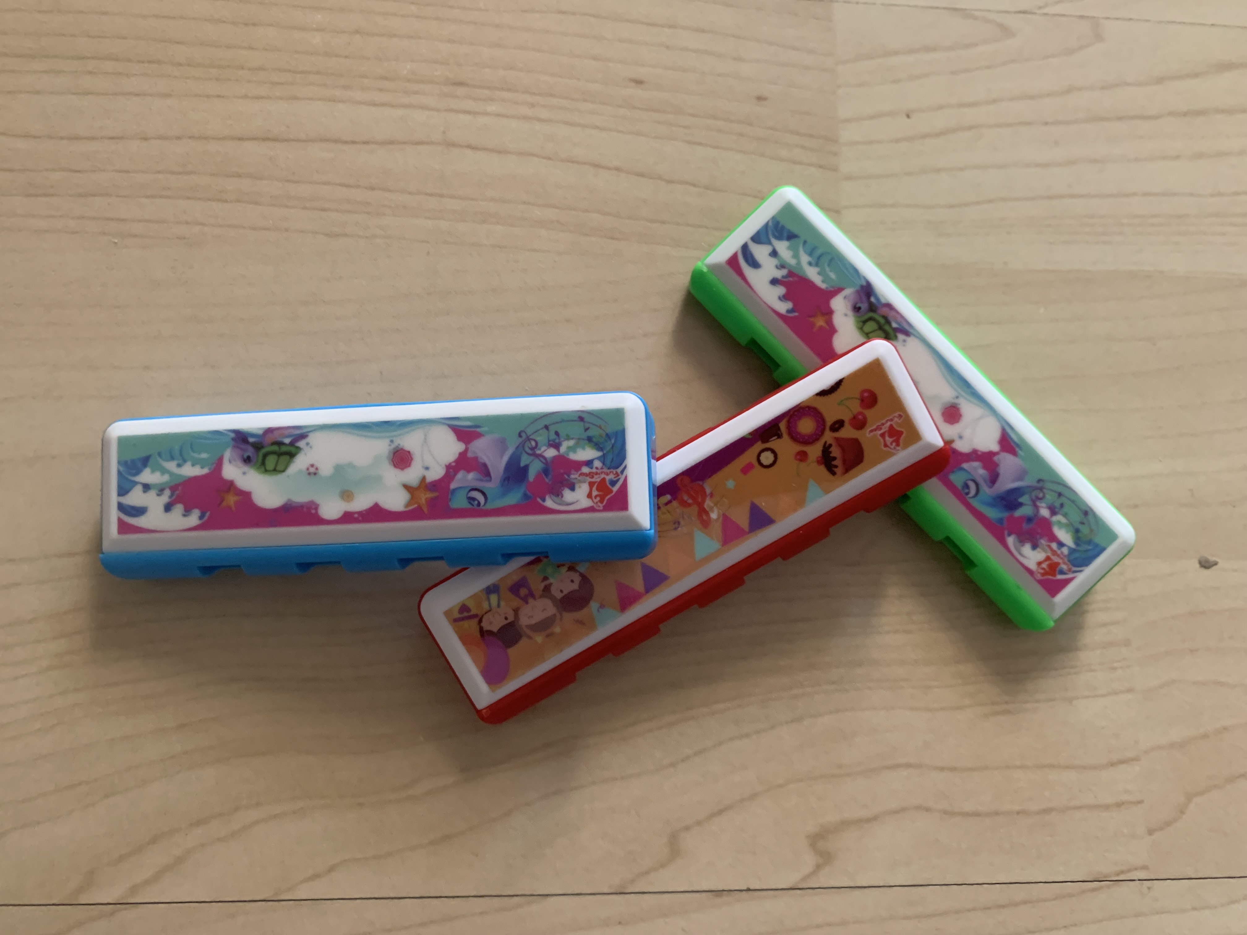 3 x Mundharmonika 4-Loch mit 8 Tönen - Ideal für Anfänger