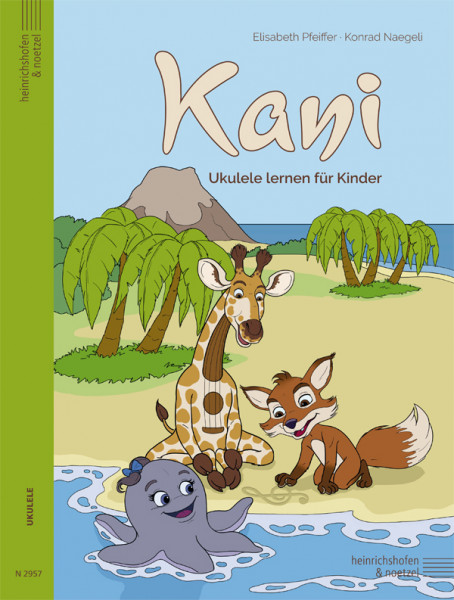 Kani - Ukulele Schule für Kinder mit 4 Filzplektren