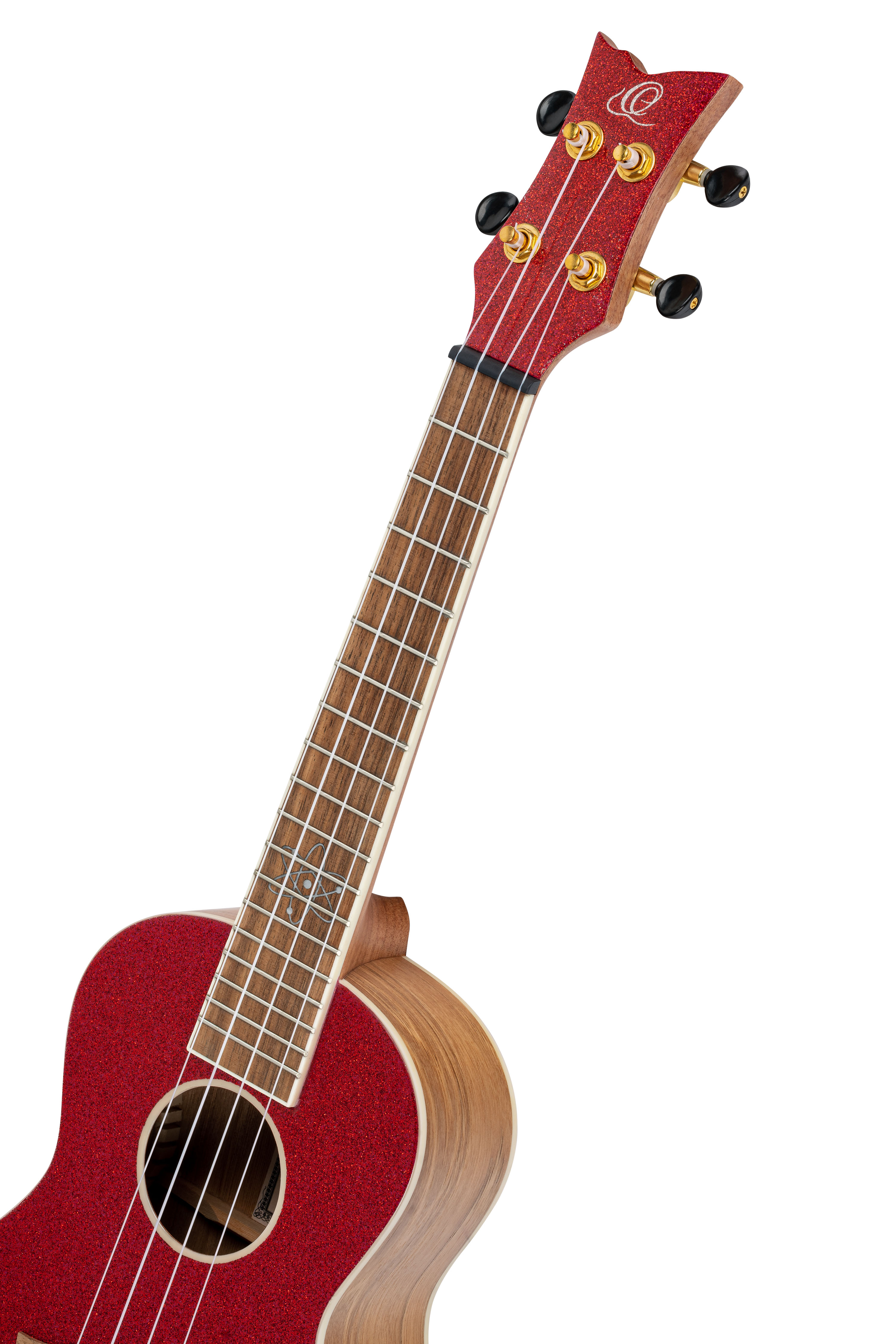 Ortega Konzert Ukulele metallic Rot mit Gigbag und Zubehör zum Sonderpreis