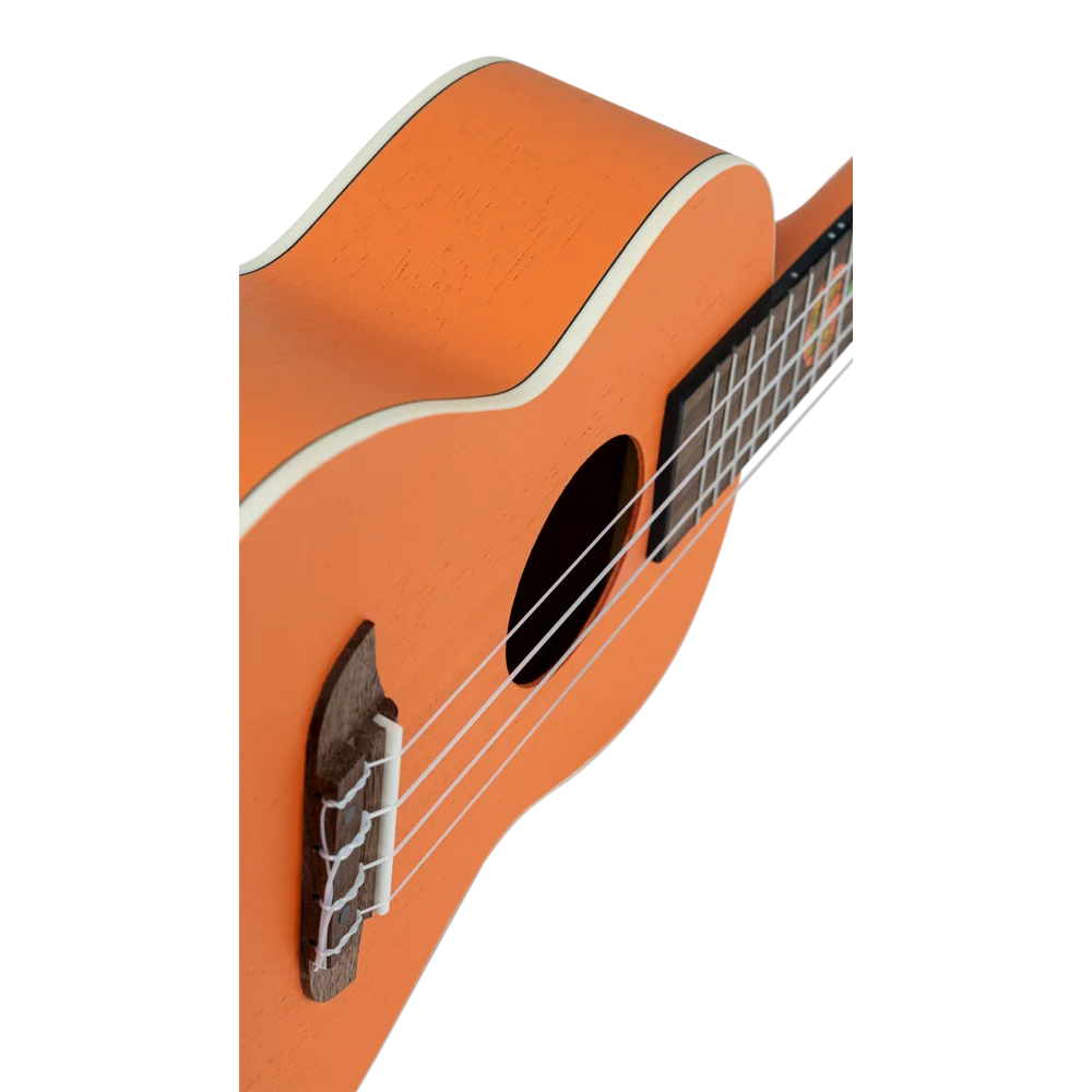 Ortega Konzert Ukulele Halloween mit Gigbag-Gurt-Filzplektren 