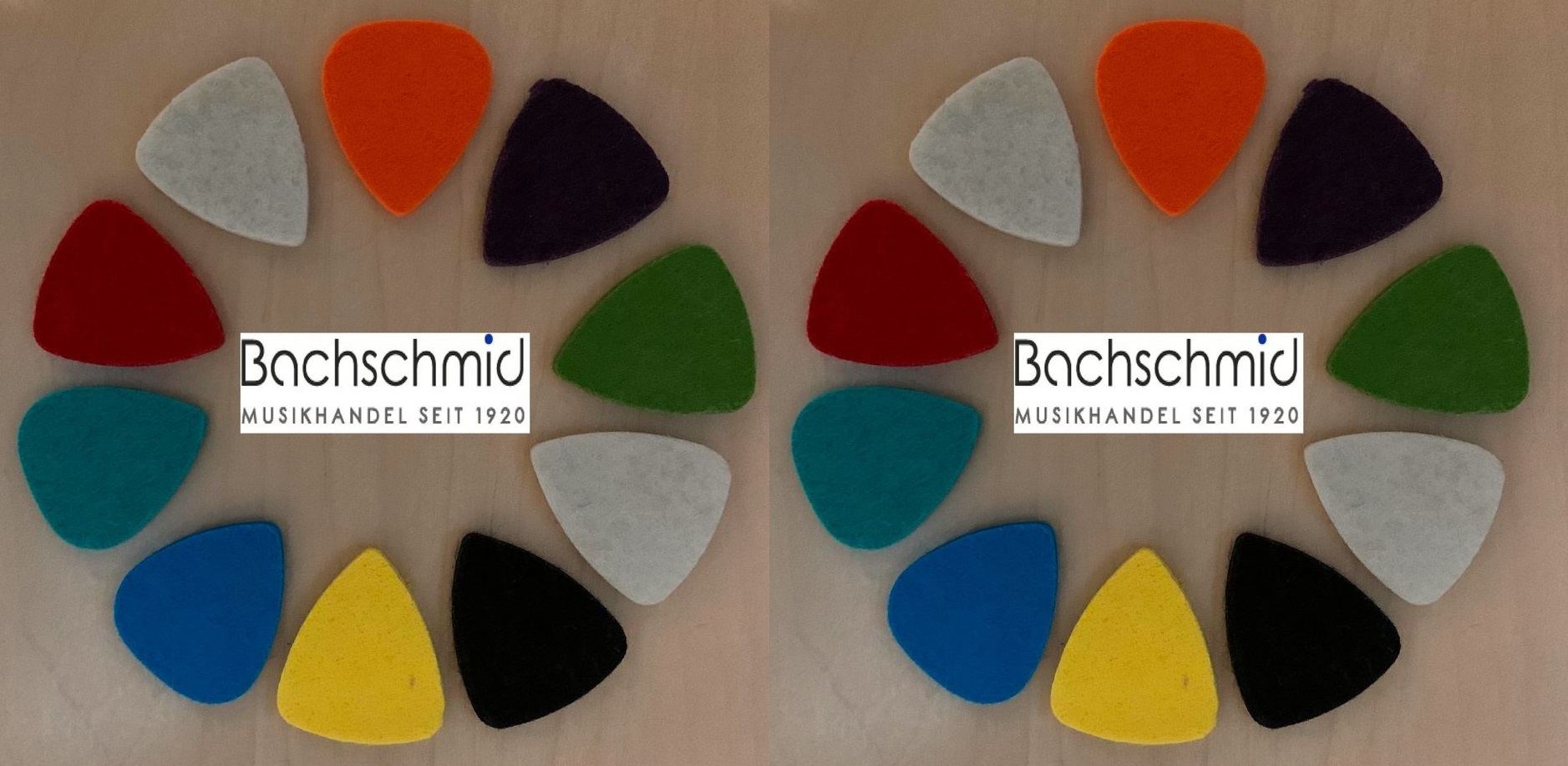 Filz Plektrum für Ukulele 20 Stück