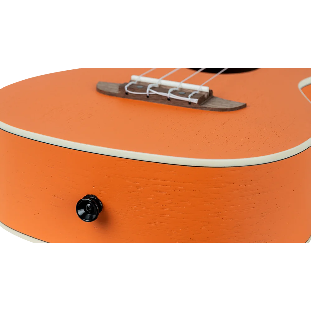 Ortega Konzert Ukulele Halloween mit Gigbag-Gurt-Filzplektren 