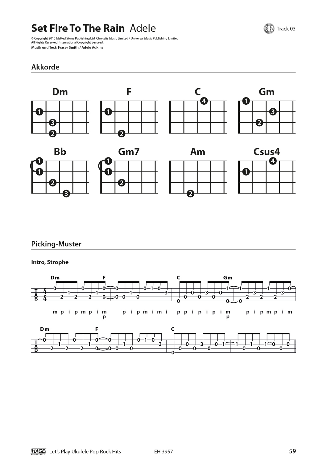 Let´s Play Ukulele - Pop Rock Hits - 40 Tolle Songs für Ukulele - mit 2 CD´s