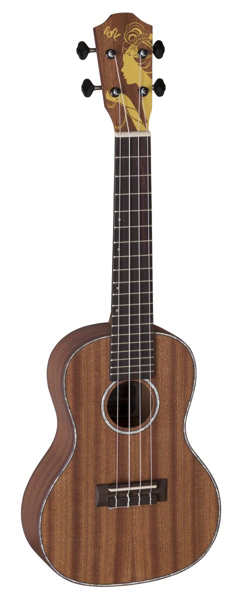 Konzert Ukulele Mahagoni mit Zubehör zum Sonderpreis