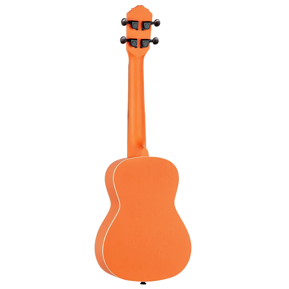 Ortega Konzert Ukulele Halloween mit Gigbag-Gurt-Filzplektren 