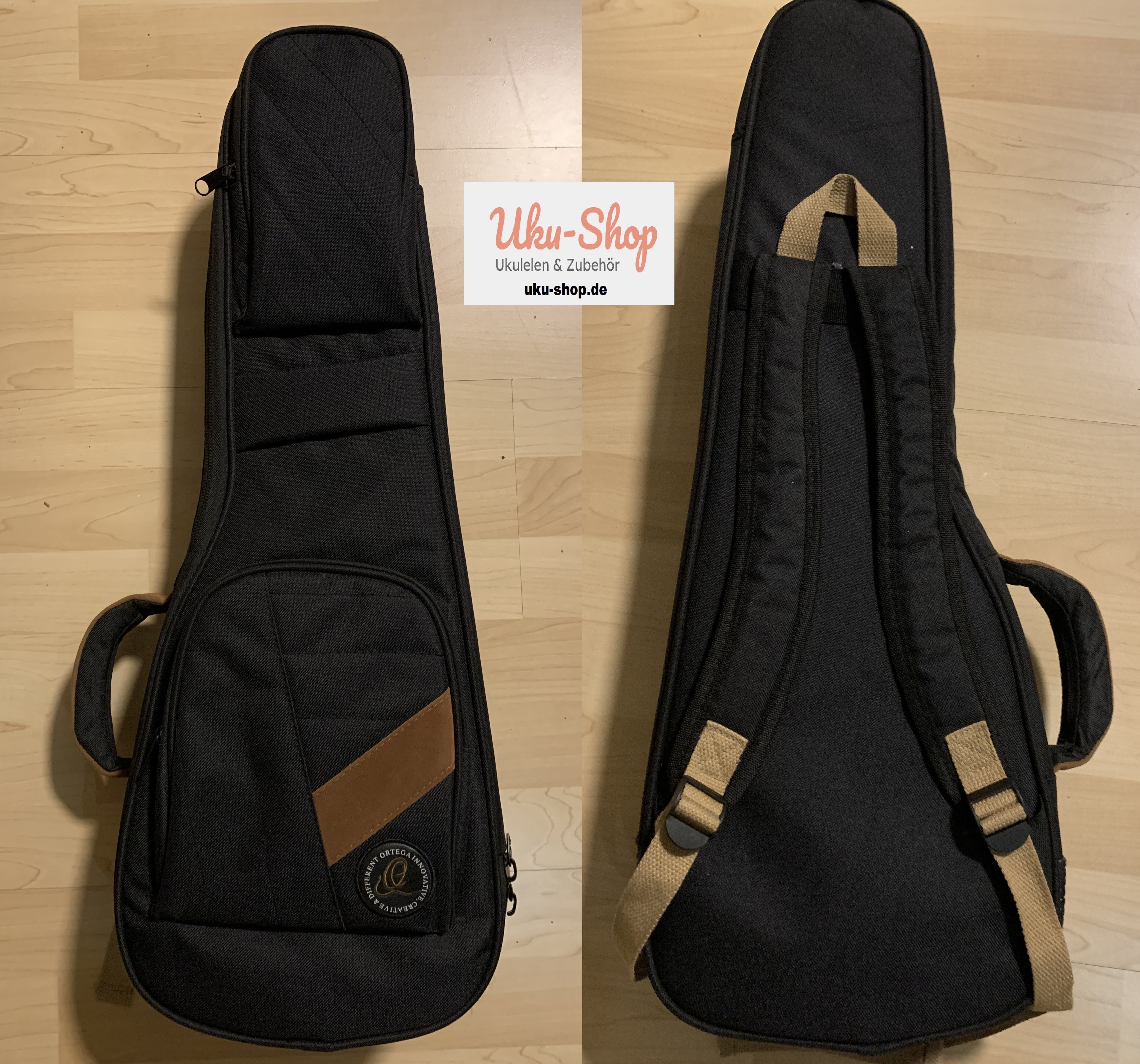 Ortega Konzert Ukulele Elite  aus Zirikote mit Tonabnehmer + Elite Gigbag