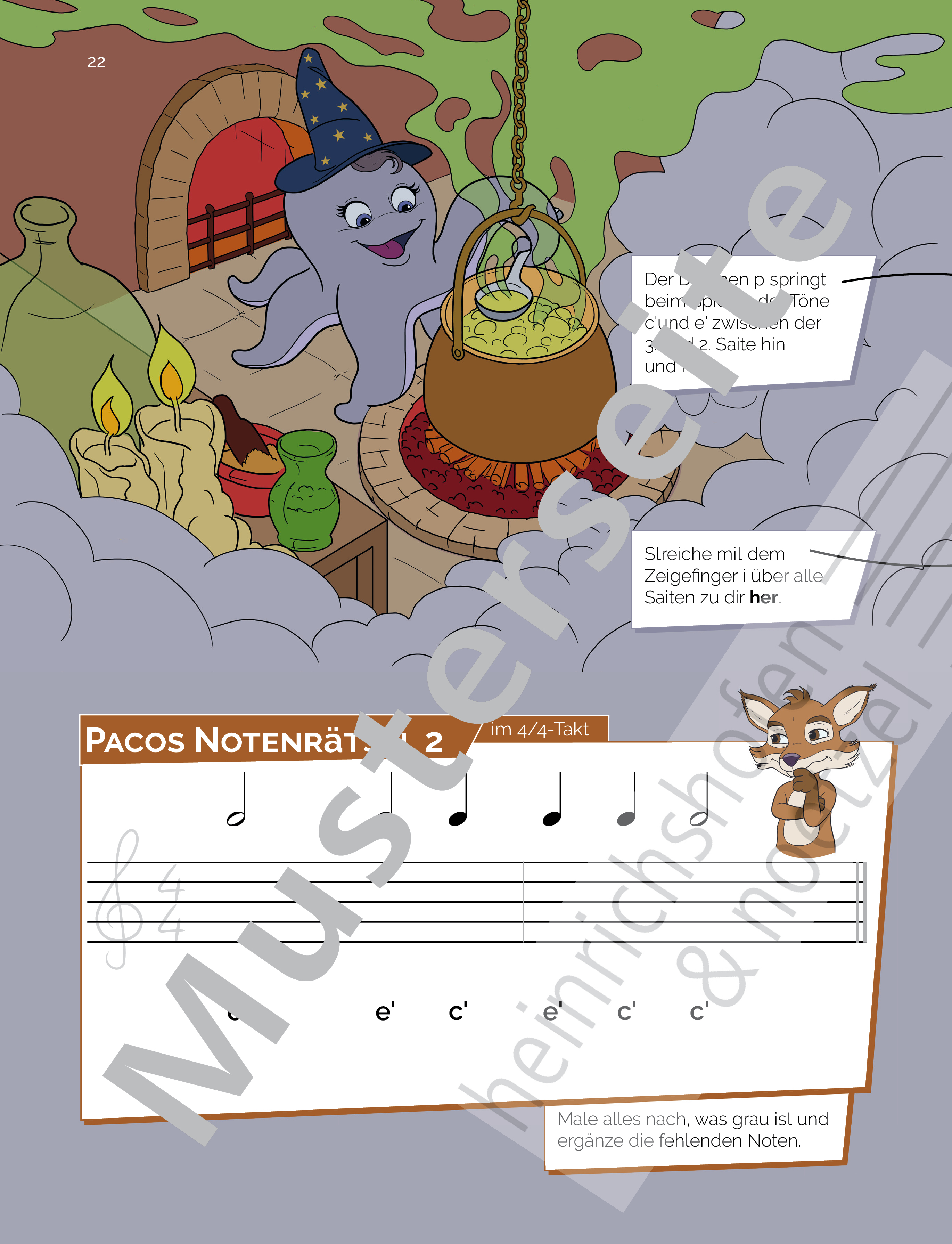 Kani - Ukulele Schule für Kinder mit 4 Filzplektren