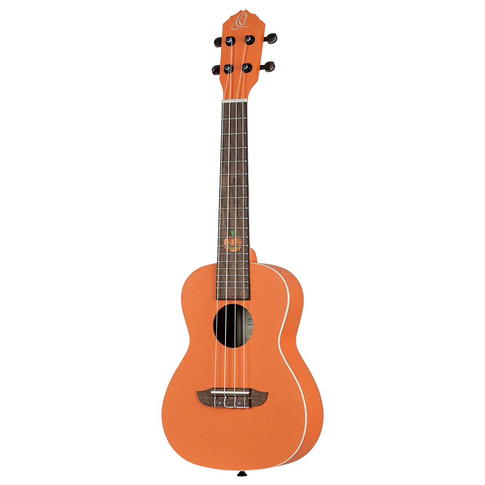 Ortega Konzert Ukulele Halloween mit Gigbag-Gurt-Filzplektren 
