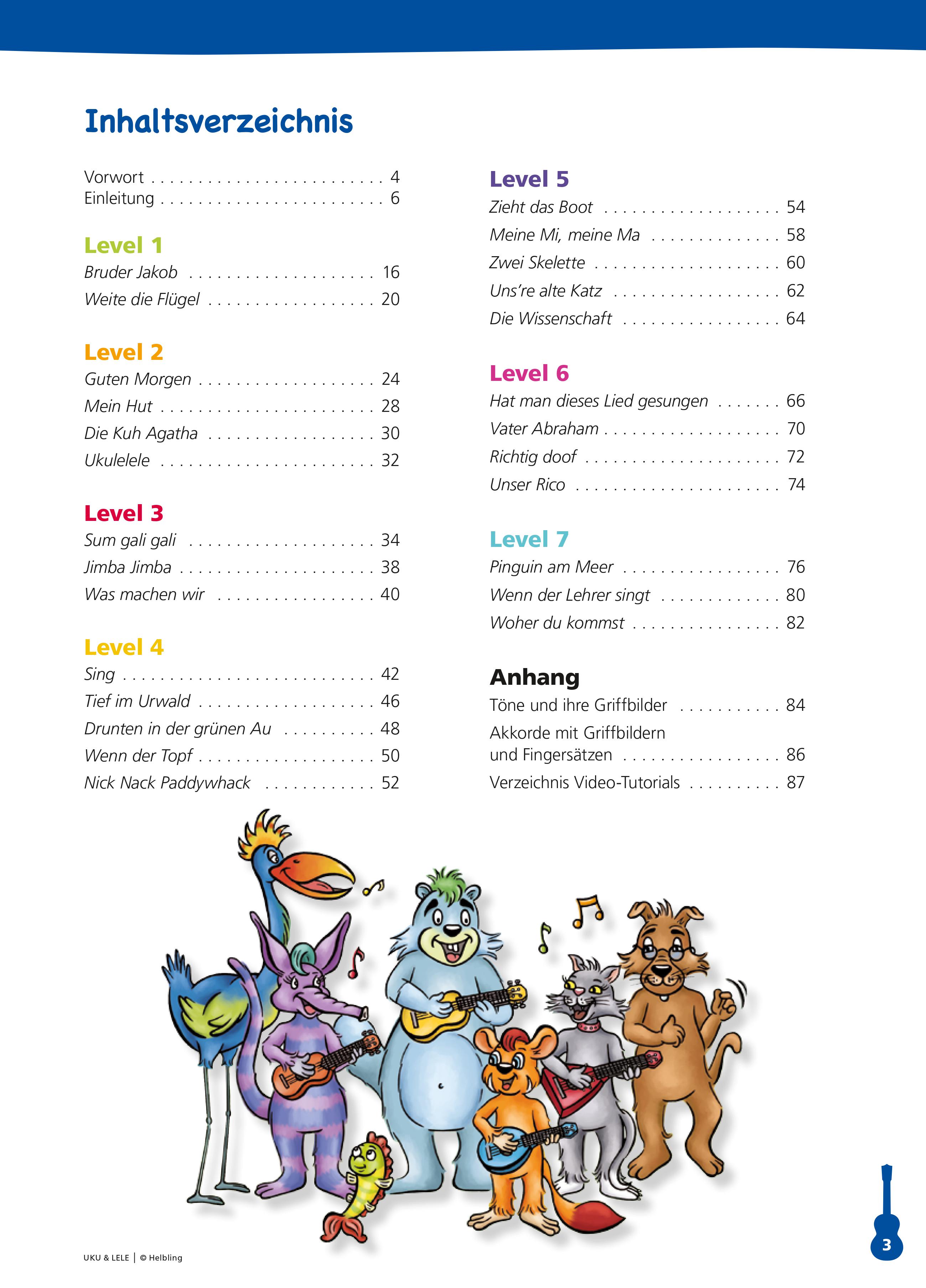 Sopran Ukulele mit Farbsaiten + Gigbag + Notenheft + Filzplektren