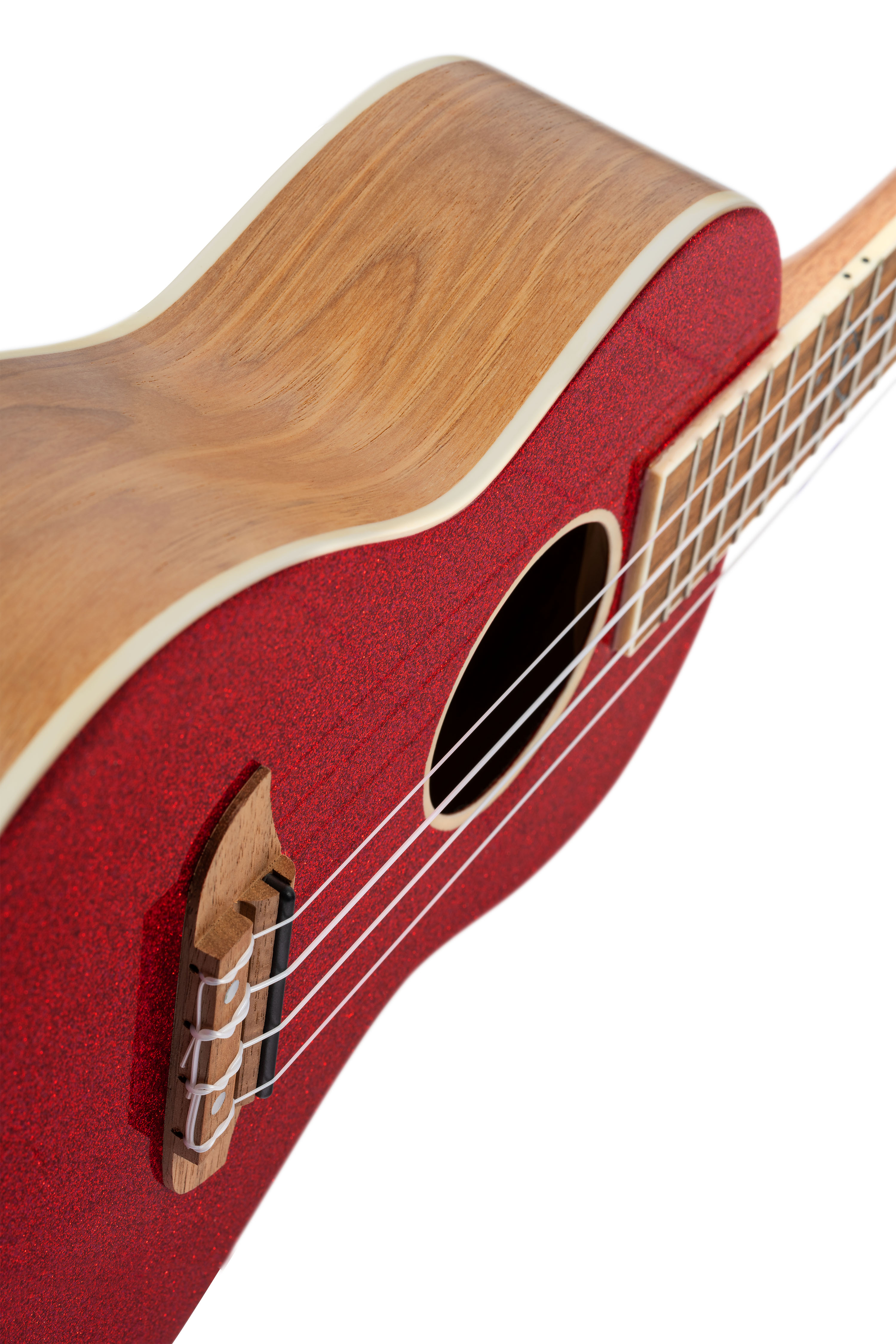 Ortega Konzert Ukulele metallic Rot mit Gigbag und Zubehör zum Sonderpreis