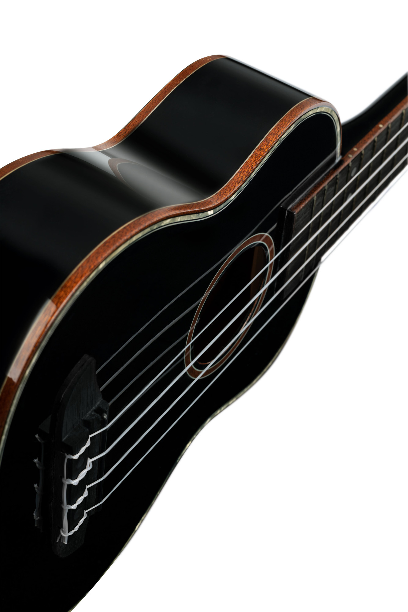 Sopran Ukulele 21" Ortega schwarz mit GigBag-Stimmgerät + Plektren Sopran Ukulele 21" Ortega schwarz mit GigBag-Stimmgerät + Plektren
