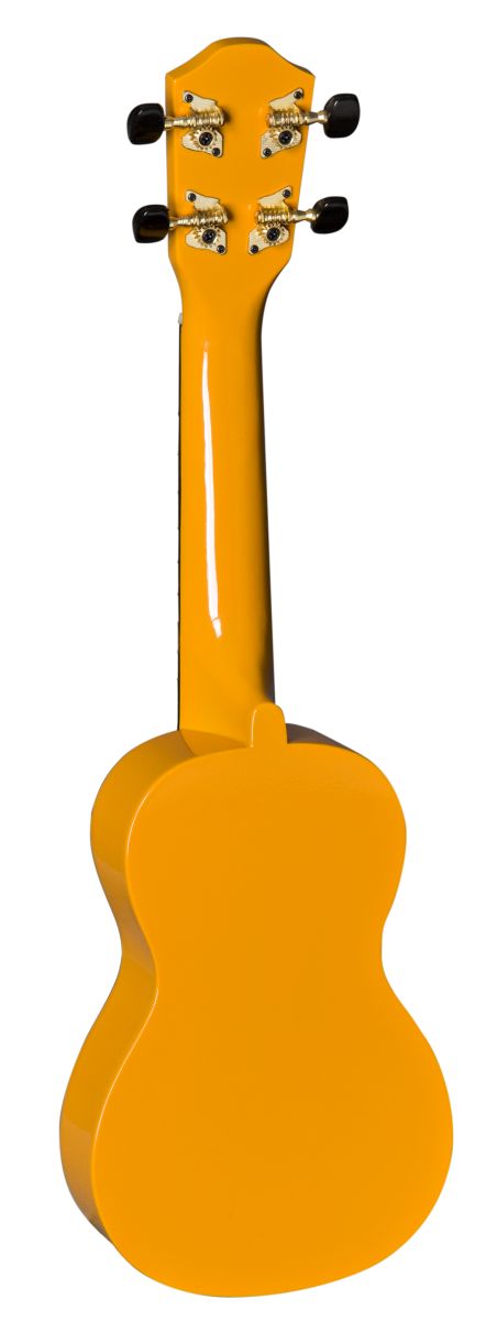 Sopran Ukulele mit Farbsaiten + Gigbag + Notenheft + Filzplektren