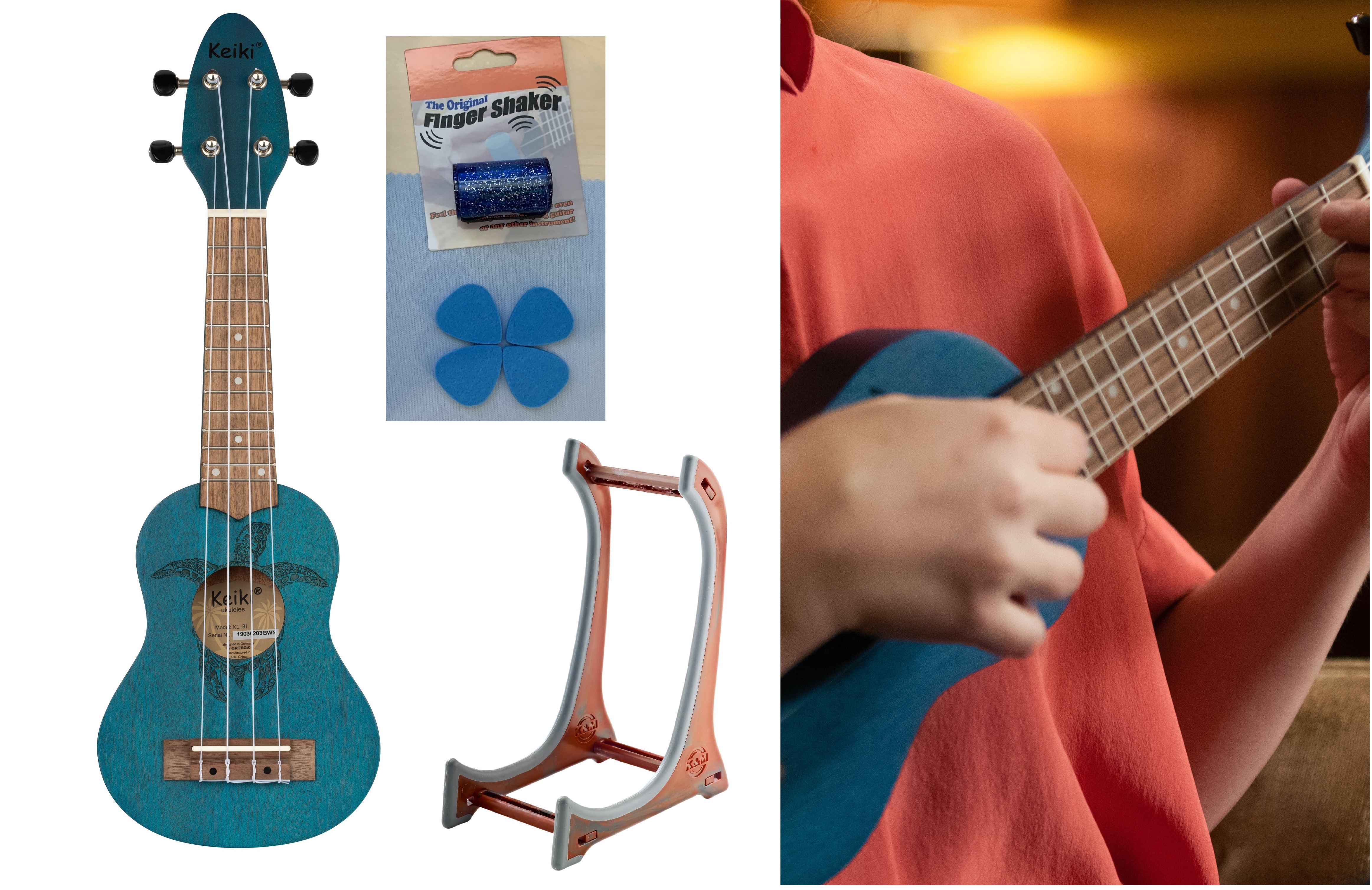 Sopranino Ukulele + Zubehör Sopranino Ukulele + Zubehör