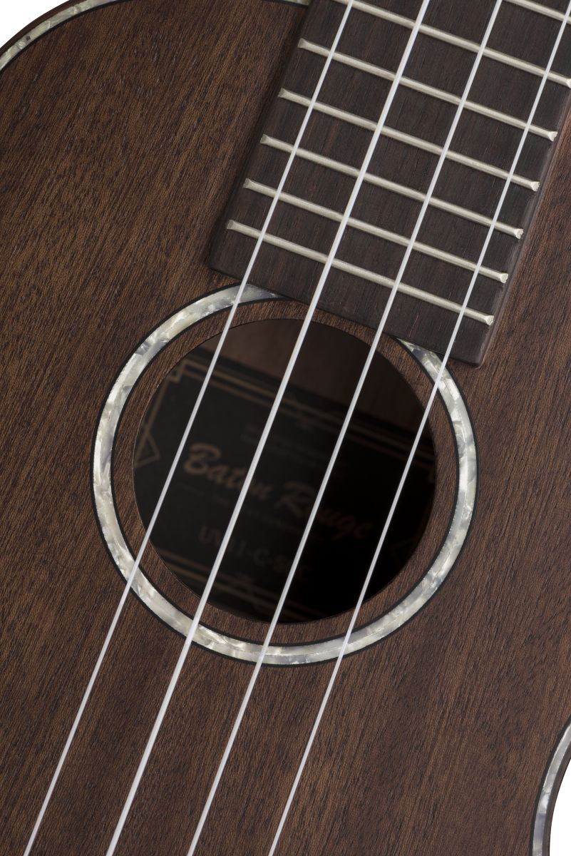 Konzert Ukulele Dunkles Mahagoni (screwed charocoal) mit Zubehör
