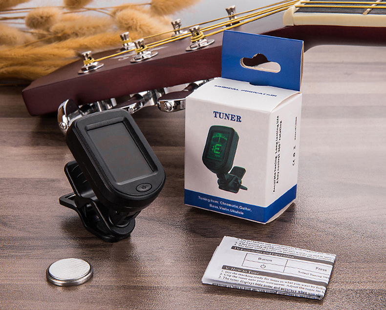 Clip-Tuner Stimmgerät für Ukulele-Gitarre-Violine-Bass + Chromatisch Clip-Tuner Stimmgerät für Ukulele-Gitarre-Violine-Bass + Chromatisch