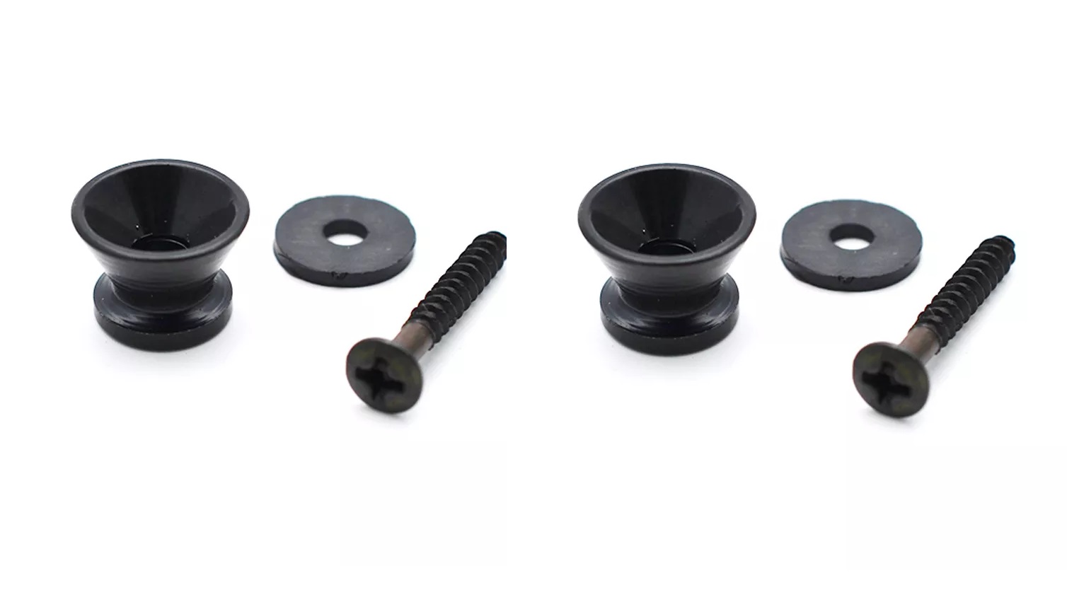 Ukulelen Gurt schwarz 4 cm breit mit 2 Gurtpins schwarz