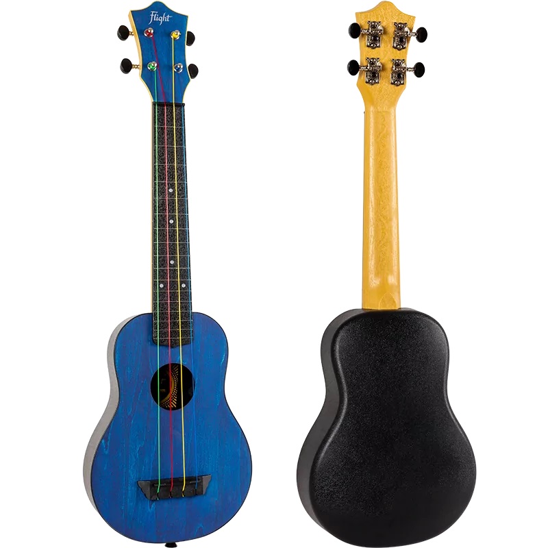 Sopran Ukulele 21"  mit längerem Hals + Zubehör zum Sonderpreis