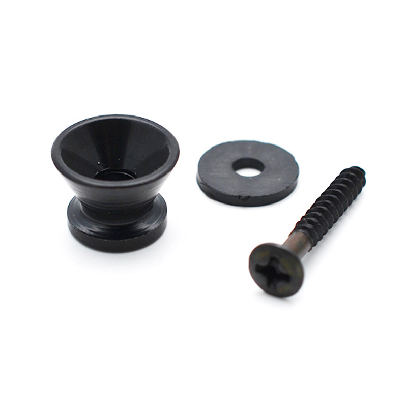 Ukulelen Gurt schwarz 4 cm breit mit 2 Gurtpins schwarz