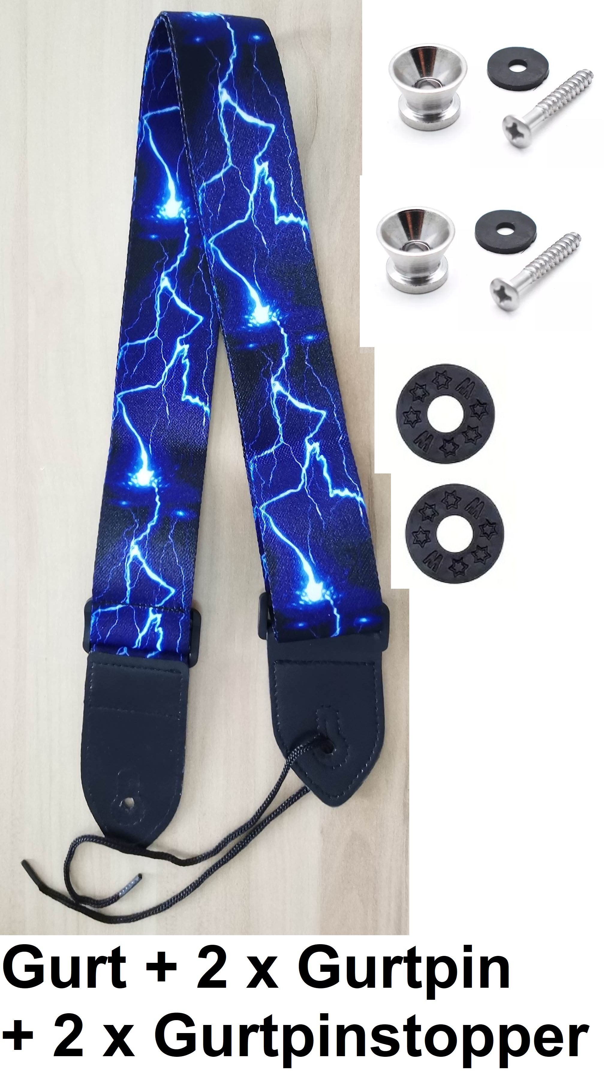 Gurt + 2 Gurtpins + 2 Gurtpinstopper