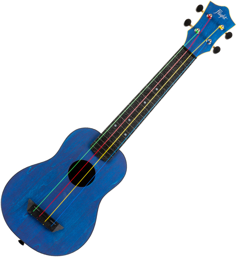 Sopran Ukulele 21"  mit längerem Hals + Zubehör zum Sonderpreis